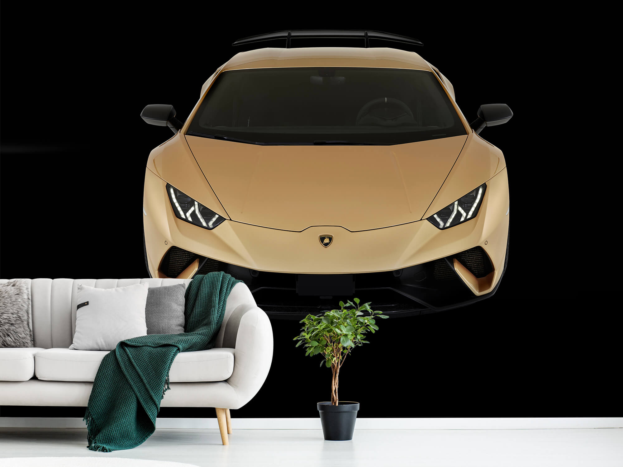 Wallpaper Lamborghini Huracán - Przód od góry, czarny 11