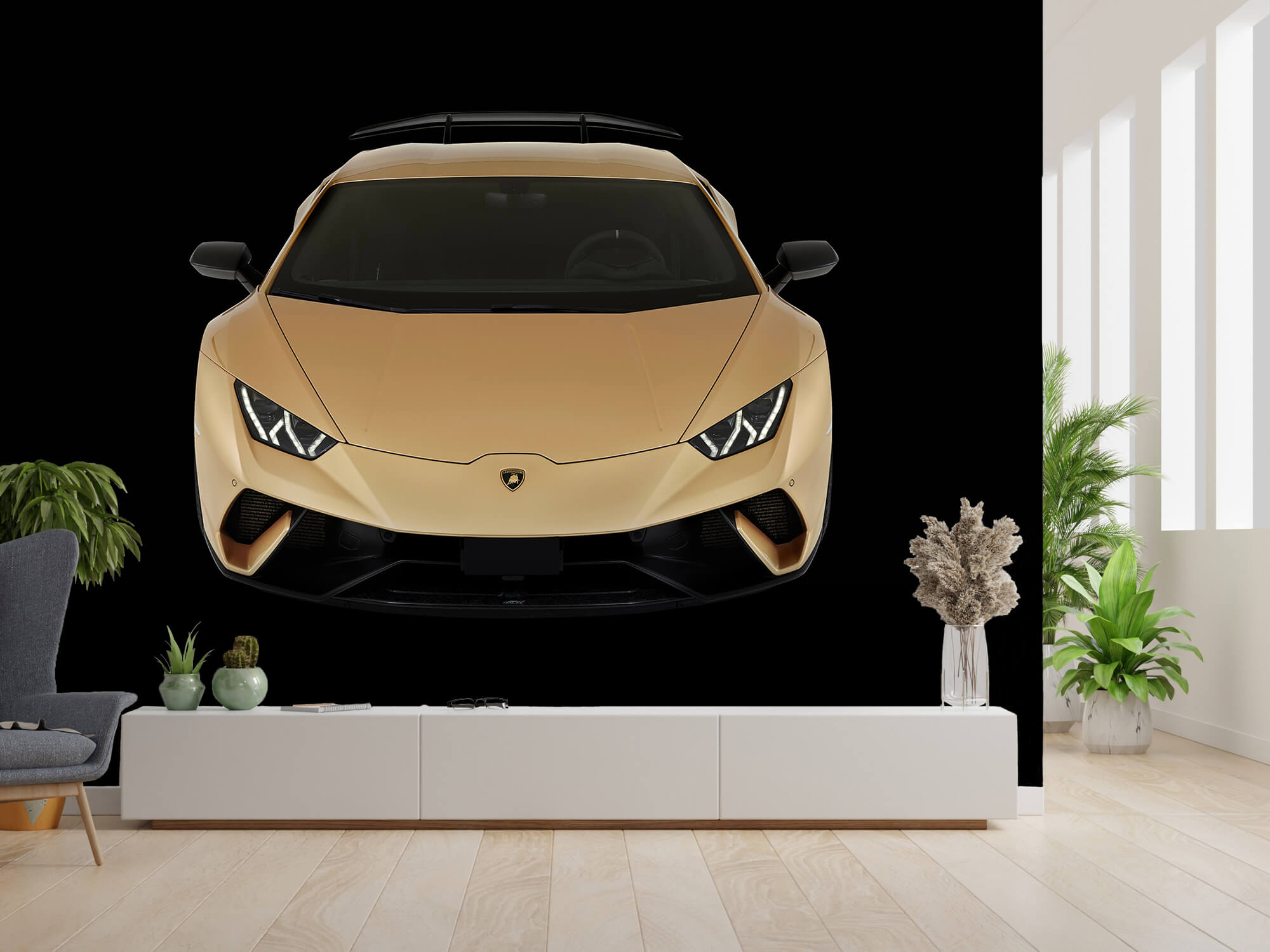 Wallpaper Lamborghini Huracán - Przód od góry, czarny 14