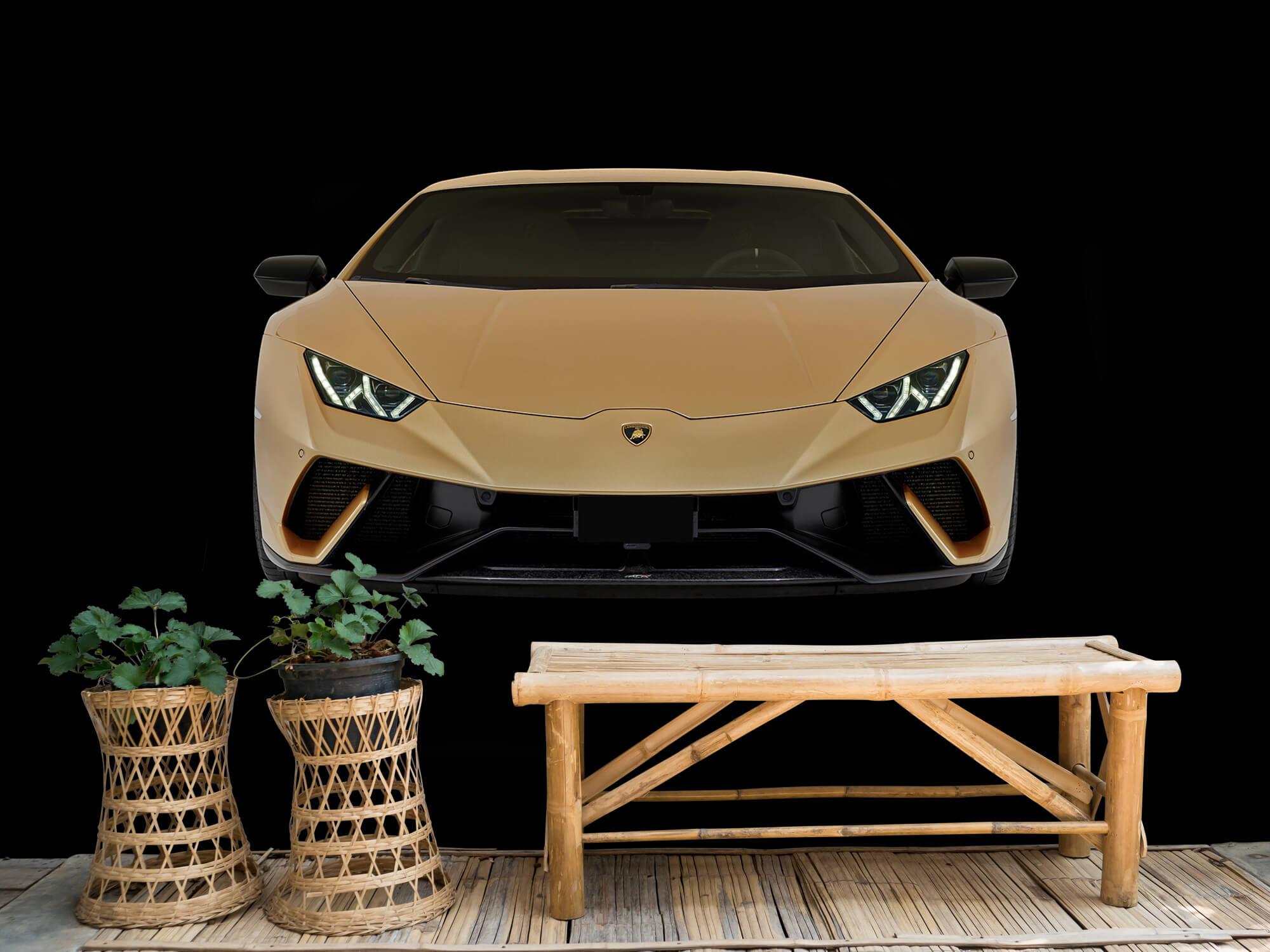 Wallpaper Lamborghini Huracán - Przód, czarny 5