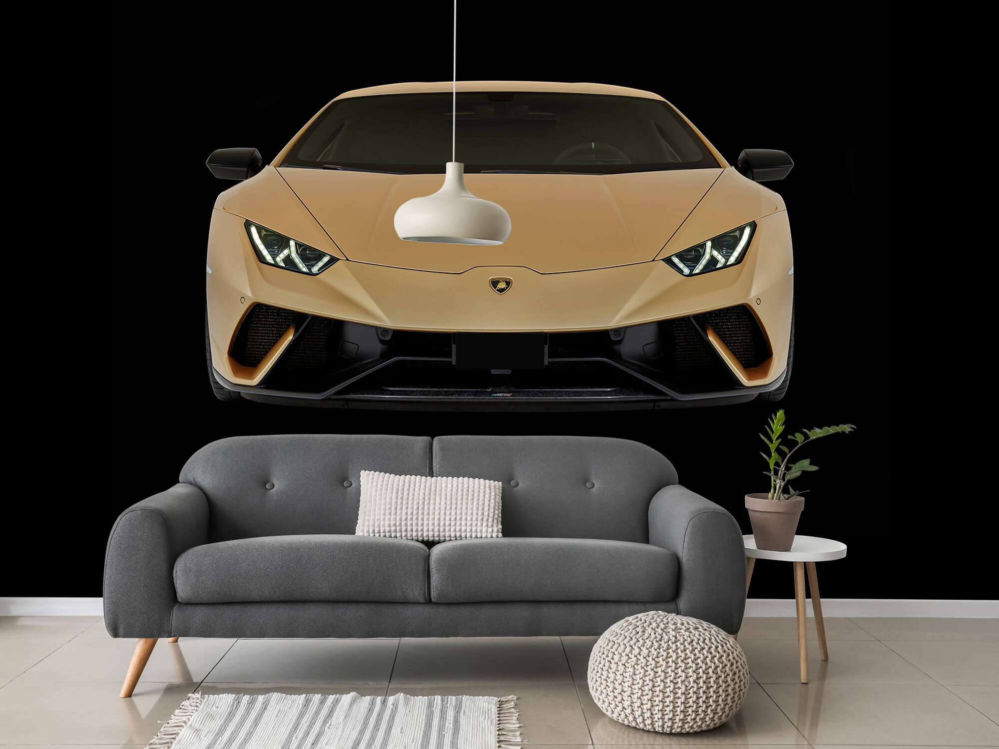 Wallpaper Lamborghini Huracán - Przód, czarny 3