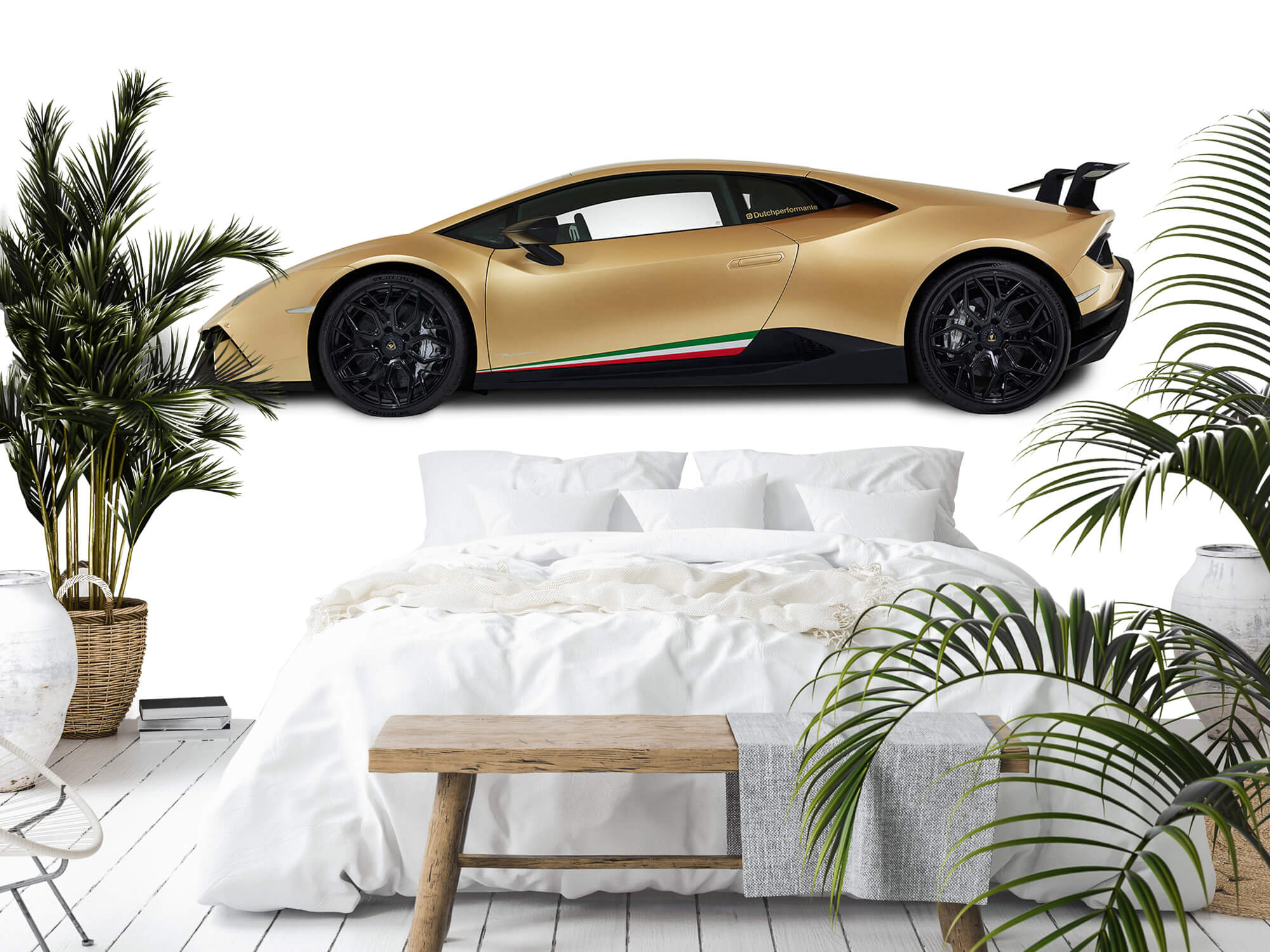 Wallpaper Lamborghini Huracán - Bok, biały 3