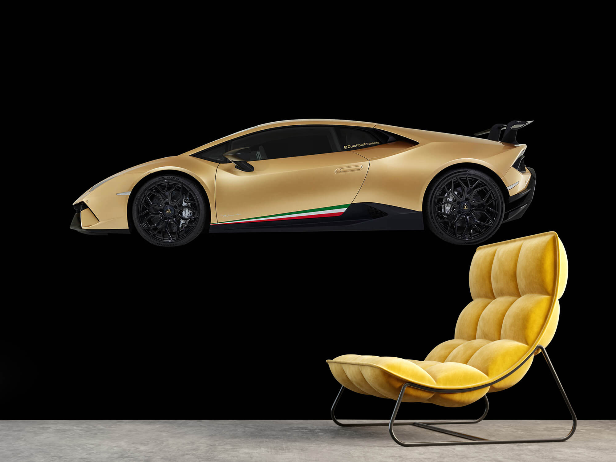 Wallpaper Lamborghini Huracán - Bok, czarny 3